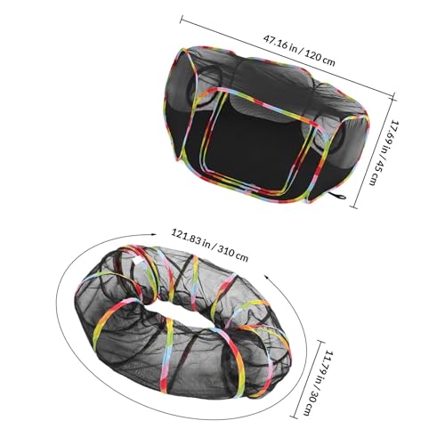 Tente extérieure pliable pour chat Gadpiparty tunnel en polyester - 3