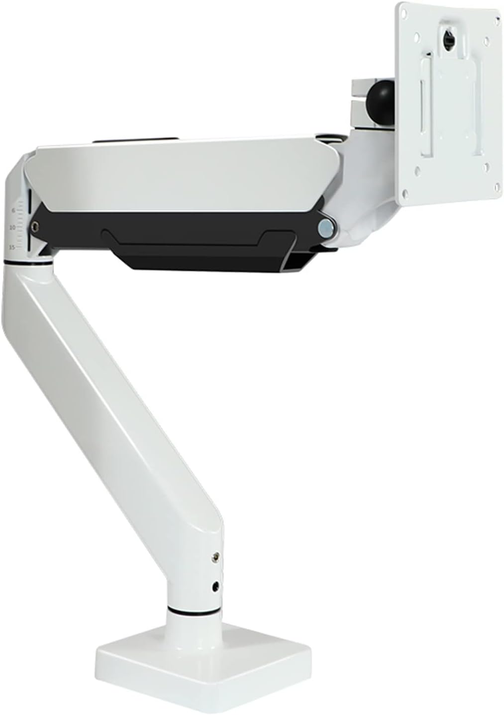 Suptek PC モニター アーム 液晶 ディスプレイ ガススプリング式 白
