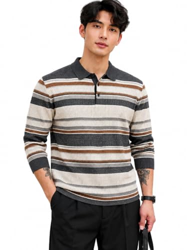 BULLMER Beige Polo Neck Fullsleeve T-Shirt - Image 2
