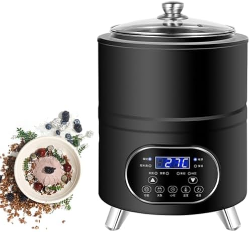 Commercial Yogurt Maker 8L/12L - Stainless Steel Greek Yogurt Machine with 360° Constant Temperature Fermentation for Homemade Yogurt & Fruit Vinegar (White)