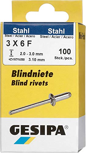 Gesipa - Rivettatrice in acciaio - Mini P 3 x 6