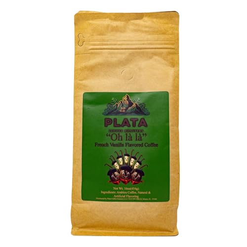Oh la la French Vanilla Café en Grano 1LB Bolsa miniatura 1