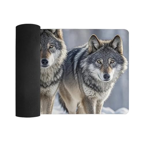 Mouse Pad protector de escritorio grande de goma blanca miniatura 3