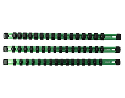 Image of ARES 60045 3-Pc 1 /4,3 /8,1 /2-In Green Socket Rail