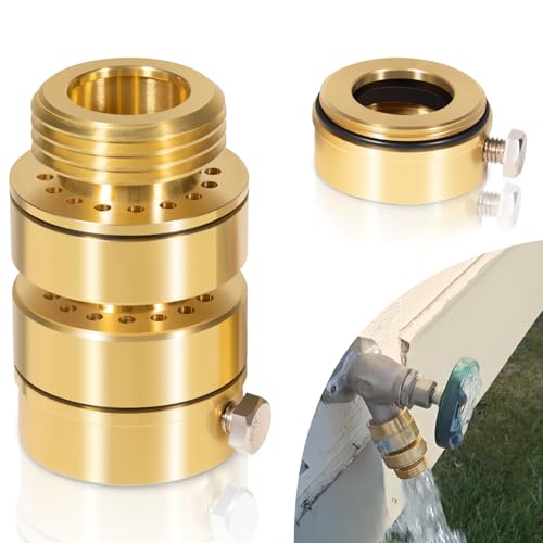 PK1400 Self-Draining Vacuum Breaker, No Lead Brass Hose Backflow Preventer - 3/4