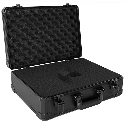 ITHWIU Protective Hard Case Shockproof Water-resistant with Customized DIY Foam Insert fit for Camera, Laptops, etc, 17 X 12 X 5-Inch
