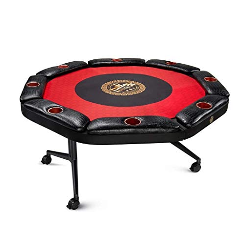 Triton Poker Folding 8 And 10 Player Poker Table Casino Style Fully Assembled With Interchangeable Mats And Wheel (8 Players) #TOP1