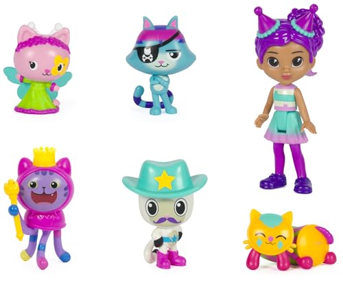 Gabby's Dollhouse, Celebration Themed Figures with Gabby Girl, 5 Cat Toy Figures, Surprise Toys & Dollhouse Accessories, Kids Toys for Girls & Boys 3+