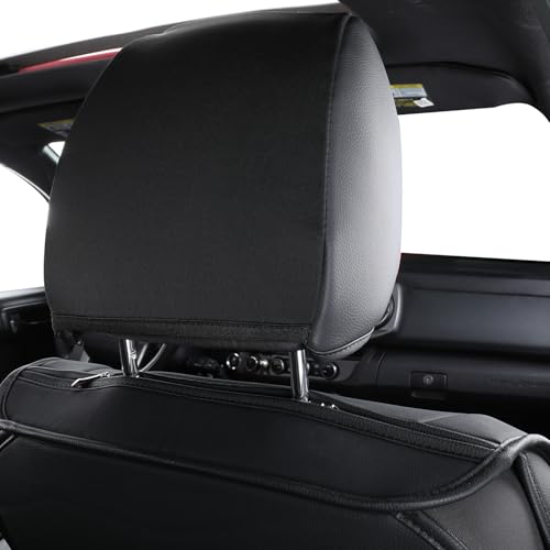 Image of LUCKYMAN CLUB M9-2 Front-only Seat Covers for Toyota Tacoma 2024-2025 with Waterproof Faux Leather (Front only, Gray)
