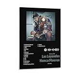 Anuel AA Las Leyendas Nunca Mueren 6 Canvas Poster Bedroom Decoration Landscape Office Valentine's Birthday Gift Frame-style12x18inch(30x45cm)