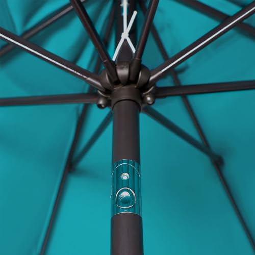 blissun 939 outdoor patio umbrella outdoor table umbrella yard umbrella market umbrella with 8 sturdy ribs push button tilt and crank