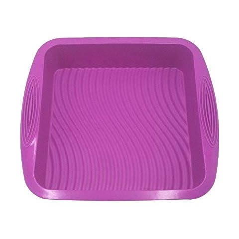 DAYNECETY Square Cake Moulds Silicone Baking Mould Tin Tray Oven Bakeware Square Mould Cover
