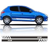 pegatinas peugeot 206 Función: Autoadhesivo removible, resistente a la temperatura, que no se encoge, resistente al agua, duradero, para decorar su automóvil.