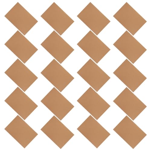 UTHCLO 20pcs A5 Corrugated Cardboard Sheets 15x21cm Flat Paperboard for DIY Crafts, Mailing Inserts, ’ Graffiti Art, Double-sided Industrial Packing Supplies