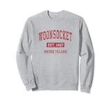 Photo Gallery woonsocket rhode island ri - design sportivo vintage, colore: rosso felpa Photo Gallery woonsocket rhode island ri - design sportivo vintage, colore: rosso felpa
