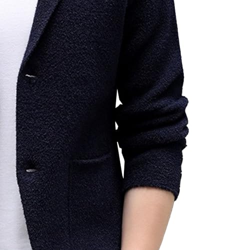 Men's Lapel Button Knit Blazer Shawl Collar Cardigan Solid Knitwear Men's Casual Slim Fit Sweater3