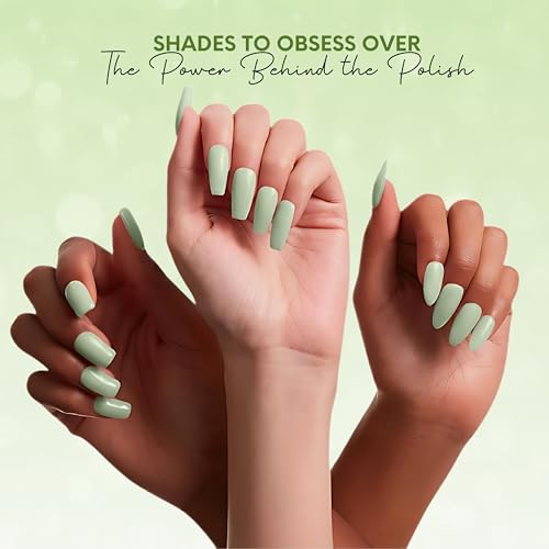 Image of Ellement Co Oxygen Nail Paint 10 ML | Pastel Green Nail Colour with Glossy Finish | Long Lasting & Chip Resistant Formula | Smooth Professional Application | Vegan, Non-Toxic & Paraben Free Nail Polish for Fresh, Minimal & Summer Styling