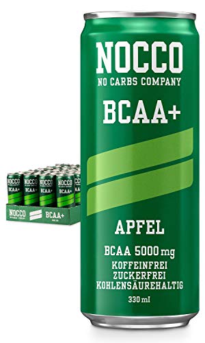 Nocco BCAA Drink, 24 x 330 ml Dosen (Pfandartikel) (Apfel)