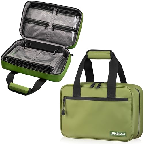 Lumeram Water Resistant Fishing Bait Binder With 4 Sleeves And Zippered Pockets —Perfect Fishing Tackle Binder With Durable Zippers And Built-In Handle cover