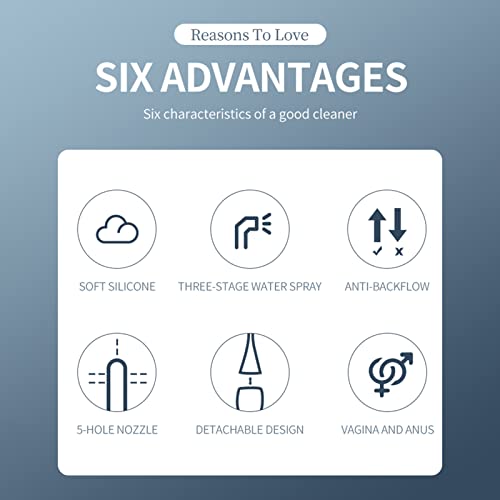 Cigooxm Lavadora de quintal Limpeza em profundidade Silicone macio Pulverizador de água de três está