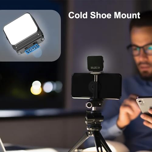 Luz de relleno de cámara portátil con brillo regulable que corrige mala iluminación 5