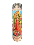 Our Lady of Guadalupe Glass Prayer Candles, 8