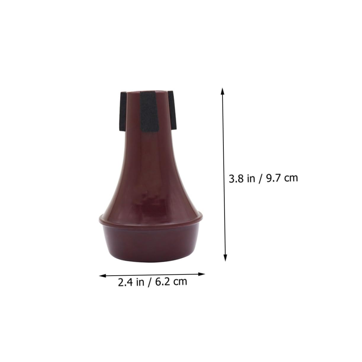 HEMOTON 1Pc Professional Abs Trumpet Mute Deep Practice Mute for Sound Reduction Durable Material for Beginners and Musicians Trumpet Accessory