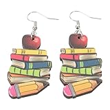 Inspiration éducative : ces boucles d’oreilles sur le thème des livres s’inspirent de la lecture et du monde universitaire, ce qui en fait les boucles d’oreilles idéales pour le personnel scolaire, les passionnés de lecture ou comme cadeau de remerciement pour les enseignants