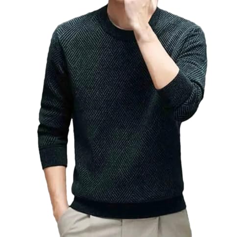 Men Thicken Warm Versatile Long Sleeve Bottoming Knit Pullovers Top