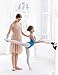 Ballet Barre Wall Mounted 4 FT Long Single Bar Black 1.5” Diameter Kids Ballet | Fixed Height Ballet Barre System Traditional Wood | Home/Studio Ballet Bar, Dance Bar, Stretch Bar, Dancing/Stretching