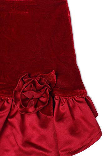 Vestido de ocasión especial para perros medianos de terciopelo miniatura 5