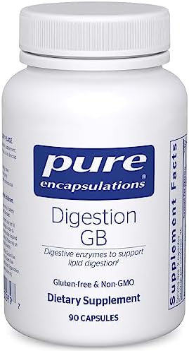 Pure Encapsulations Digestion GB – Digestive Enzyme Supplement – for Gallbladder Support & Gut Health* – with Bile Salts & Digestive Enzymes Blend – Gluten Free & Non-GMO – 90 Capsules