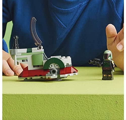 LEGO Star Wars Boba Fett's Starship Microfighter 75344 Building Toy Set (85 Pcs), Multi Color