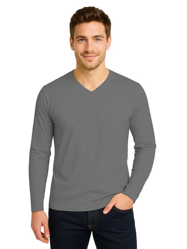 FBAR Men’s V-Neck Full Sleeves T-Shirt – Soft Cotton Blend-picture-12