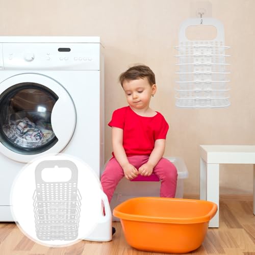 Panier à linge creux peu encombrant pour résoudre le manque de place au sol