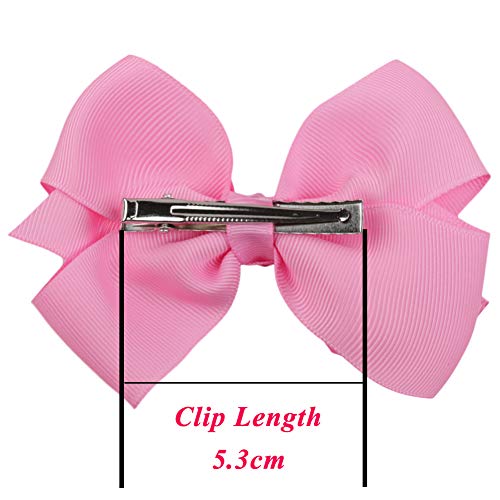 image for DaLin 6Pcs/Set Hair Bows for Girls, Hair Bows Alligator Clips for Girl