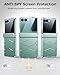 GooseBox for Samsung Galaxy Z Flip 7 Case,Built-in Privacy Screen Protector&Hinge Protection Shockproof All-Inclusive Smartphone Cover for Samsung Galaxy Z Flip 7(Mint Green)