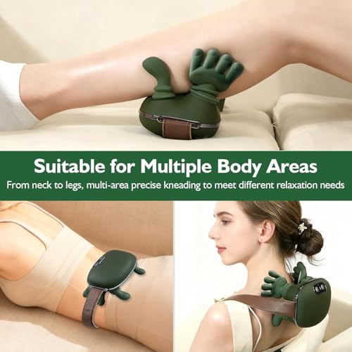 Image of Neck Massager for Pain Relief & Muscle Relax, Neck and Shoulder Massager Machine, Bionic Heated Massager, Hand Shape Massager, Siaasoo Massager, Portable Body Massager