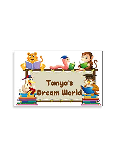 Image of 999STORE Mdf Name Plate (18 x 10 inch, Multicolour)