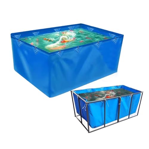 Estanque de PVC para carpas koi exterior revestimiento flexible portátil lona para agua salada
