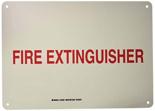 Extintor de incendios Brady de 25,4 cm de alto x 35,5 cm de ancho para seguridad contra fuegos