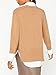 Brochu Walker The Looker Layered V-Neck Sweater - Long Sleeve Warm Sweaters for Women, Oversized Wool & Cashmere Blend Pullover with Georgette Detail in Camel w/White Underlayer S