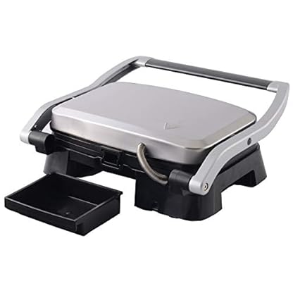 Kontaktgrill | elektrischer Tischgrill | 180° Öffnung | Panini-Grill | Sandwichtoaster | Grill | Anti-Haftbeschichtung… – Bild 4