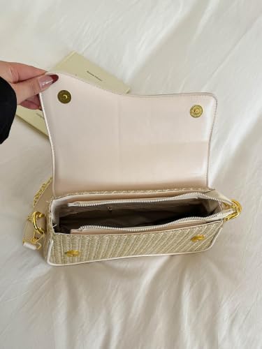 Image of PU Leather Tote Bag for Women with 2 Removable Straps and Zipper Closure