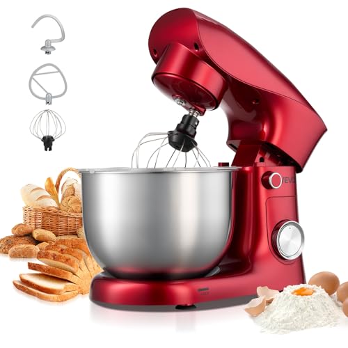 VEVOR Robot Pâtissier 4,2 L, Batteur sur Socle 1500 W,...