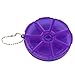 7 Jours par Semaine Pilule Ronde Boîte de Rangement pour boîte à pilules Distributeur de comprimés de médecine Violet Durable et utile Nice and Deft