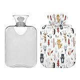 Lieferumfang: 1 Wärmflasche aus Gummi, 1 weicher Fleece-Bezug. Hier sind zwei Größen: S Größe: 15,2 cm breit x 25,4 cm hoch; M Größe: 25,4 cm breit x 30,5 cm hoch. Ermöglichen einfaches Befüllen oder Entfernen des Bezuges für Maschinenwäsche.