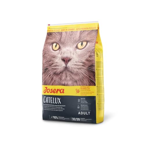 Josera - Pienso Gatos - 400 g - Receta Catelux - Comida de Mascota Adulta - Favorece Pelo y Piel - Ayuda Gastrointestinal - De Ave de Corral y Patatas