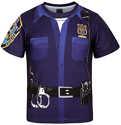 Recopilación y reviews de Camiseta policía nacional los preferidos por los clientes. 23 Funny World Camisetas de Halloween para niños, (Police), Medium
