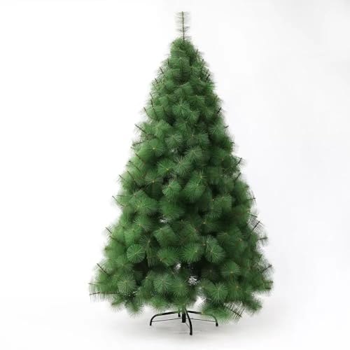 Árvore de Natal pinheiro verde folhas brilho ramos 100% flexíveis clássico natalício frondoso durável e base metálica ou plástico incluída. 90 cm